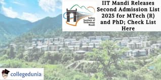 IIT Mandi Releases Second Admission List 2025 for MTech (R) and PhD; Check List Here
